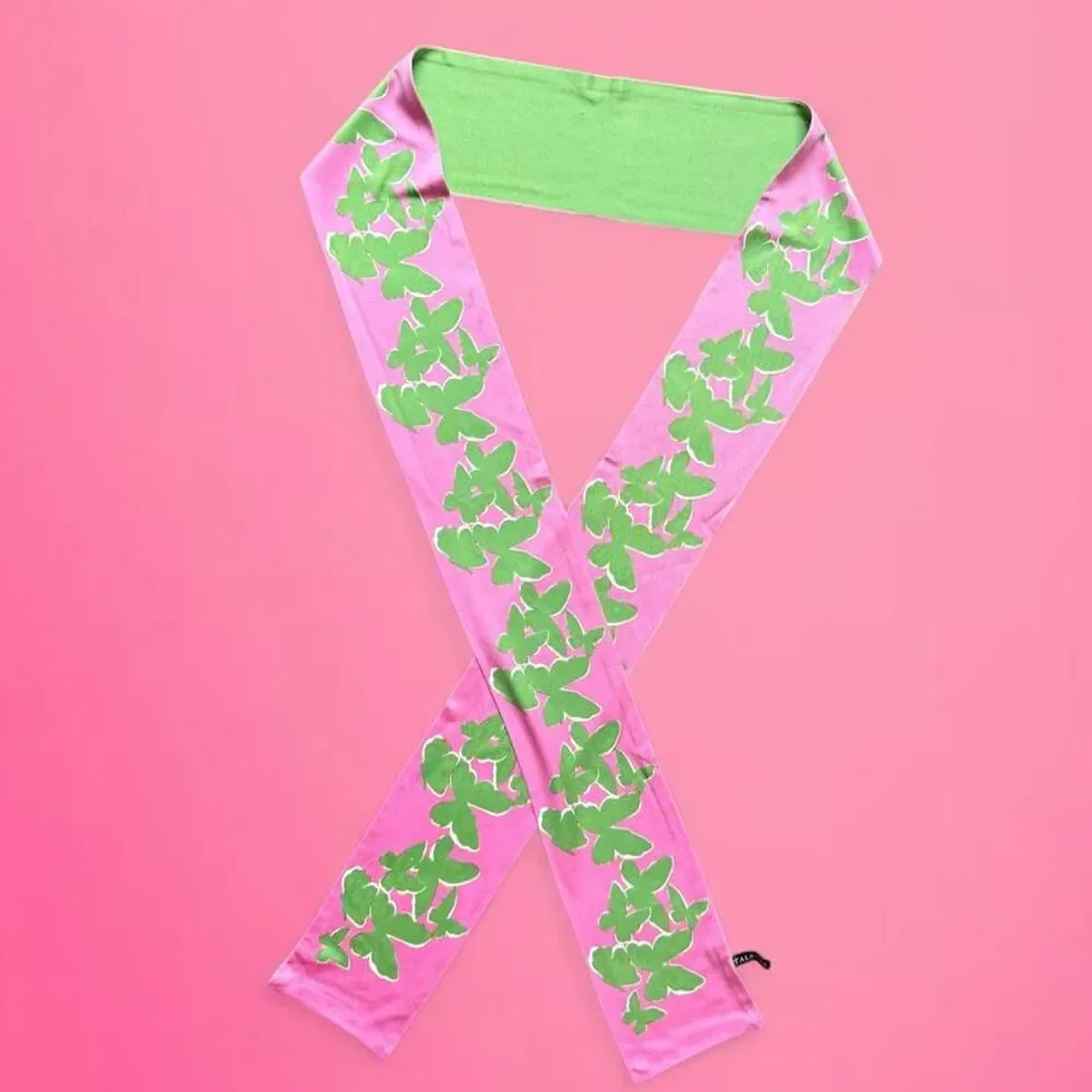 Talbots fairycore butterfly silk scarf preppy boho